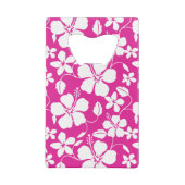 ハワイアンフラ（ハイビスカス）ホットピンク クレジットカード栓抜き (裏面)