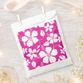 ハワイアンフラ（ハイビスカス）ホットピンク フェイバーバッグ (クリップ留めされた状態)