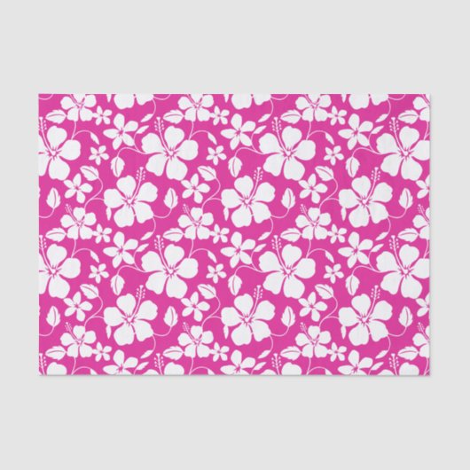 ハワイアンフラ（ハイビスカス）ホットピンク 薄葉紙 (正面)