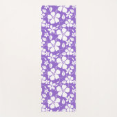 ハワイアンフラ（ハイビスカス）ライトパープル ヨガマット (正面)