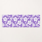 ハワイアンフラ（ハイビスカス）ライトパープル ヨガマット (正面(横))