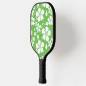 ハワイアンフラ（ハイビスカス）ライムピックボールパドル ピックルボールラケット (左)