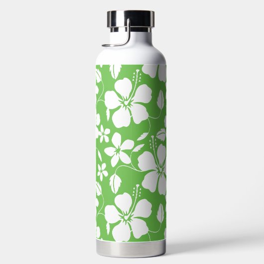 ハワイアンフラ（ハイビスカス）ライム ウォーターボトル (右面)