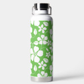 ハワイアンフラ（ハイビスカス）ライム ウォーターボトル (背面)