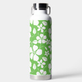 ハワイアンフラ（ハイビスカス）ライム ウォーターボトル (正面)