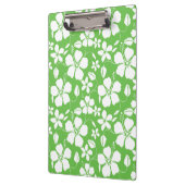 ハワイアンフラ（ハイビスカス）ライム クリップボード (左)