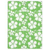 ハワイアンフラ（ハイビスカス）ライム クリップボード (裏面)