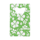 ハワイアンフラ（ハイビスカス）ライム クレジットカード栓抜き (裏面)