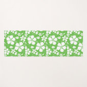 ハワイアンフラ（ハイビスカス）ライム ヨガマット (正面(横))