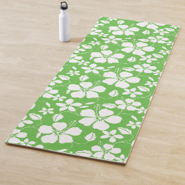 ハワイアンフラ（ハイビスカス）ライム ヨガマット