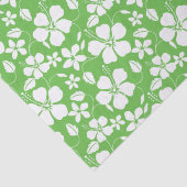 ハワイアンフラ（ハイビスカス）ライム 薄葉紙 (詳細)