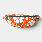 ハワイアンフラ（ハイビスカス）模様（オレンジ） ファニーパック (レイダウン)