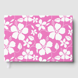 ハワイアンフラ(ハイビスカス)模様(ピンク) ゲストブック