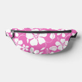 ハワイアンフラ（ハイビスカス）模様（ピンク） ファニーパック (レイダウン)