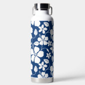ハワイアンフラ（ハイビスカス）海軍水瓶 ウォーターボトル (正面)