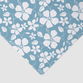 ハワイアンフラ（ハイビスカス）石板ブルー 薄葉紙 (詳細)