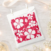 ハワイアンフラ（ハイビスカス）赤 フェイバーバッグ (クリップ留めされた状態)