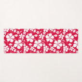 ハワイアンフラ（ハイビスカス）赤 ヨガマット (正面(横))