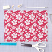 ハワイアンフラ（ハイビスカス）赤 薄葉紙 (クラフト)