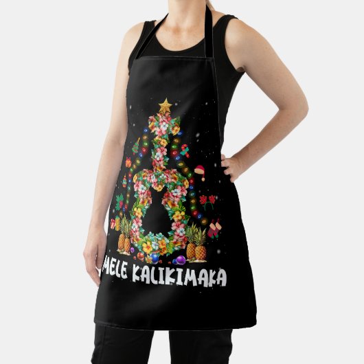 ハワイアンフローラクリスマスツリーメレカリキマカトロ エプロン (インサイチュ)