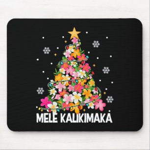 ハワイアンフローラクリスマスツリーメレカリキマカトロ マウスパッド