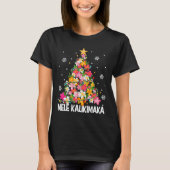 ハワイアンフローラクリスマスツリーメレカリキマカトロ Tシャツ (正面)