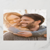 ハワイアンフローラグリーンリーパラダイス結婚金ゴールド 箔招待状 (裏面)