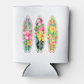 ハワイアンフローラサーフボード 缶クーラー (正面)