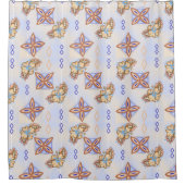 ハワイアンフローラシャワーカーテン シャワーカーテン (正面)