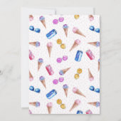 ハワイアンフローラフルーツバーズプール誕生日 招待状 (裏面)