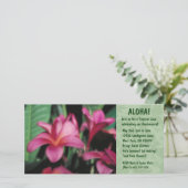 ハワイアンフローラルアウ(ハワイ式宴会)招待状 (スタンド正面)
