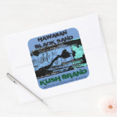 ハワイアンブラックサンドクシュ スクエアシール (封筒)