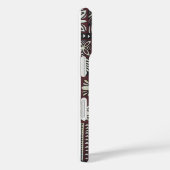 ハワイアンブレッドフルーツとモンステラタパフォンケース Case-Mate iPhoneケース (裏面 / 右)