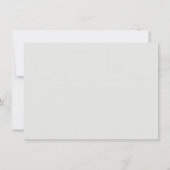 ハワイアンブーケありがとう空白のご注意カード ノートカード (裏面)