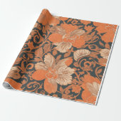 ハワイアンプリントオハイアリイv2パターンラッピング紙 ラッピングペーパー (アンロールド)