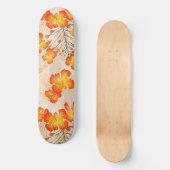 ハワイアンプリントオハイアリイv2パターン スケートボード (正面)