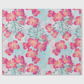 ハワイアンプリントオハイアリイv2パターン ラッピングペーパー (フラット)
