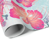 ハワイアンプリントオハイアリイv2パターン ラッピングペーパー (ロールコーナー)