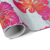 ハワイアンプリントオハイアリイv2パターン ラッピングペーパー (ロールコーナー)