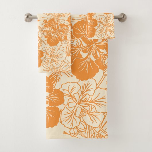 ハワイアンプリントオハイアリフラワー バスタオルセット (インサイチュ)
