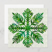 ハワイアンプリントキルトラウエシダ ノートカード (正面/裏面)