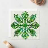 ハワイアンプリントキルトラウエシダ ノートカード (正面/裏面インサイチュ)