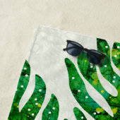 ハワイアンプリントキルトラウエシダ ビーチタオル (インサイチュ)