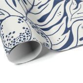 ハワイアンプリントブレッドフルーツウルパターン ラッピングペーパー (ロールコーナー)