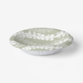 ハワイアンプリントプアケニレイオンダスティセージ ペーパーボウル (傾斜あり)