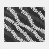 ハワイアンプリントプアケニレイ フリースブランケット (正面(横))