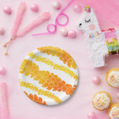 ハワイアンプリントプアケニレイ ペーパープレート (パーティー)