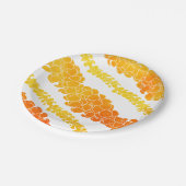 ハワイアンプリントプアケニレイ ペーパープレート (アングル)