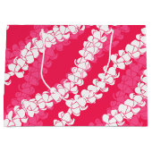 ハワイアンプリントプアケニレイ ラージペーパーバッグ (正面)