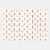 ハワイアンプリントヘリコニアフラワー2 ラッピングペーパーシート (正面3)